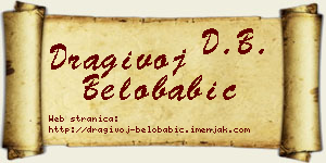 Dragivoj Belobabić vizit kartica